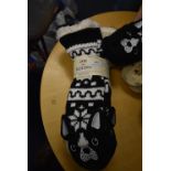 *Two Pairs of Jane & Bleecker Dog Slipper Socks