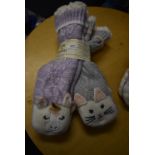 *Two Pairs of Jane & Bleecker Unicorn & Cat Slipper Socks