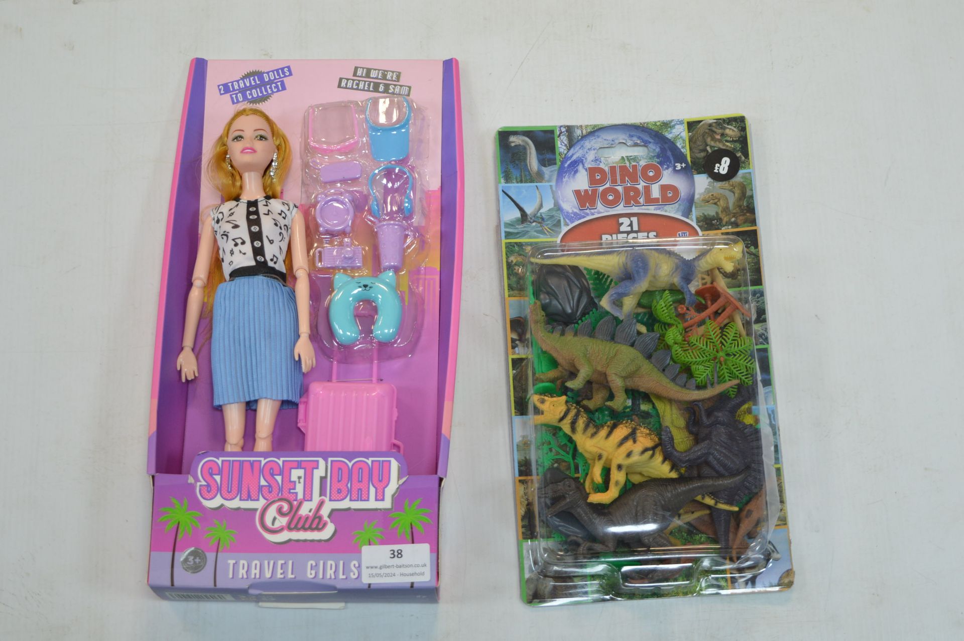 Sunset Bay Doll, and a Dino World Set