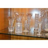 Cut Glass Lead Crystal Vases and Bowls etc.