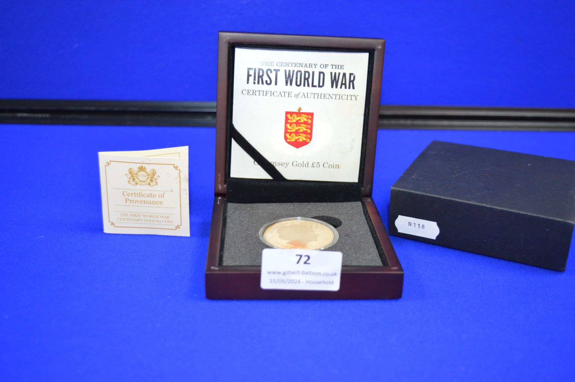 First World War Centenary 916/1000 Gold Commemorat