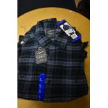 *Grayers Heritage Flannels Checked Shirt in Blue & Grey Size: L