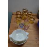 Ten 1950's Glass Dishes, Pyrex Dishes, etc.