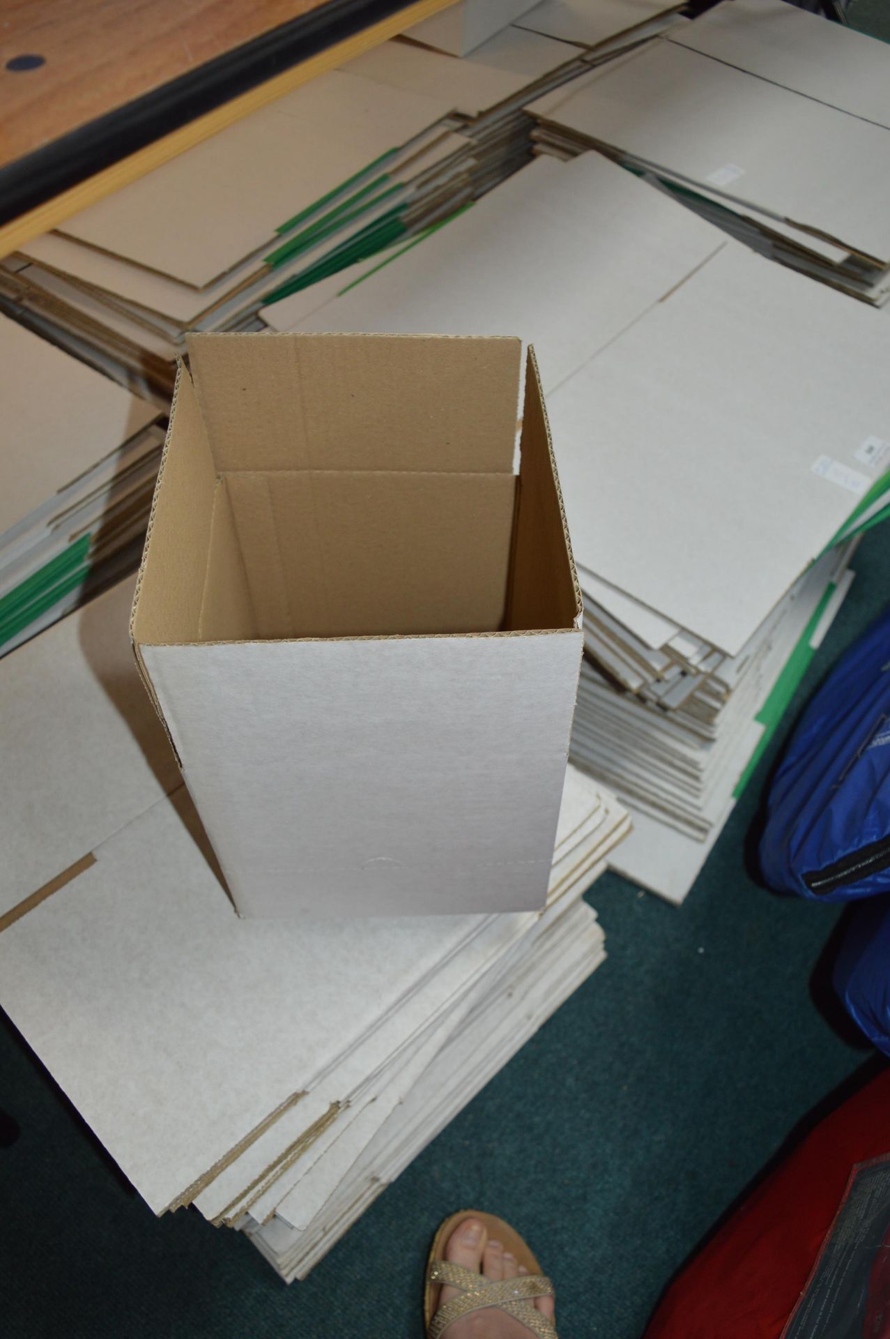 Fifty Small Flatpack Cardboard Boxes