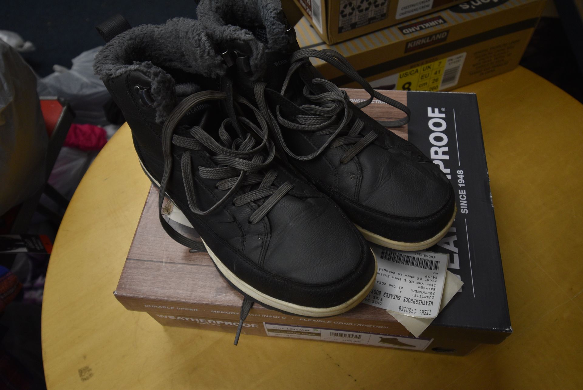 *Kirkland Waterproof Boots in Dark Grey Size: 9
