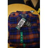 *Grayers Heritage Flannels Checked Shirt in Terracotta/Blue Size: XL