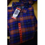 *Grayers Heritage Flannels Checked Shirt in Terracotta/Blue Size: M
