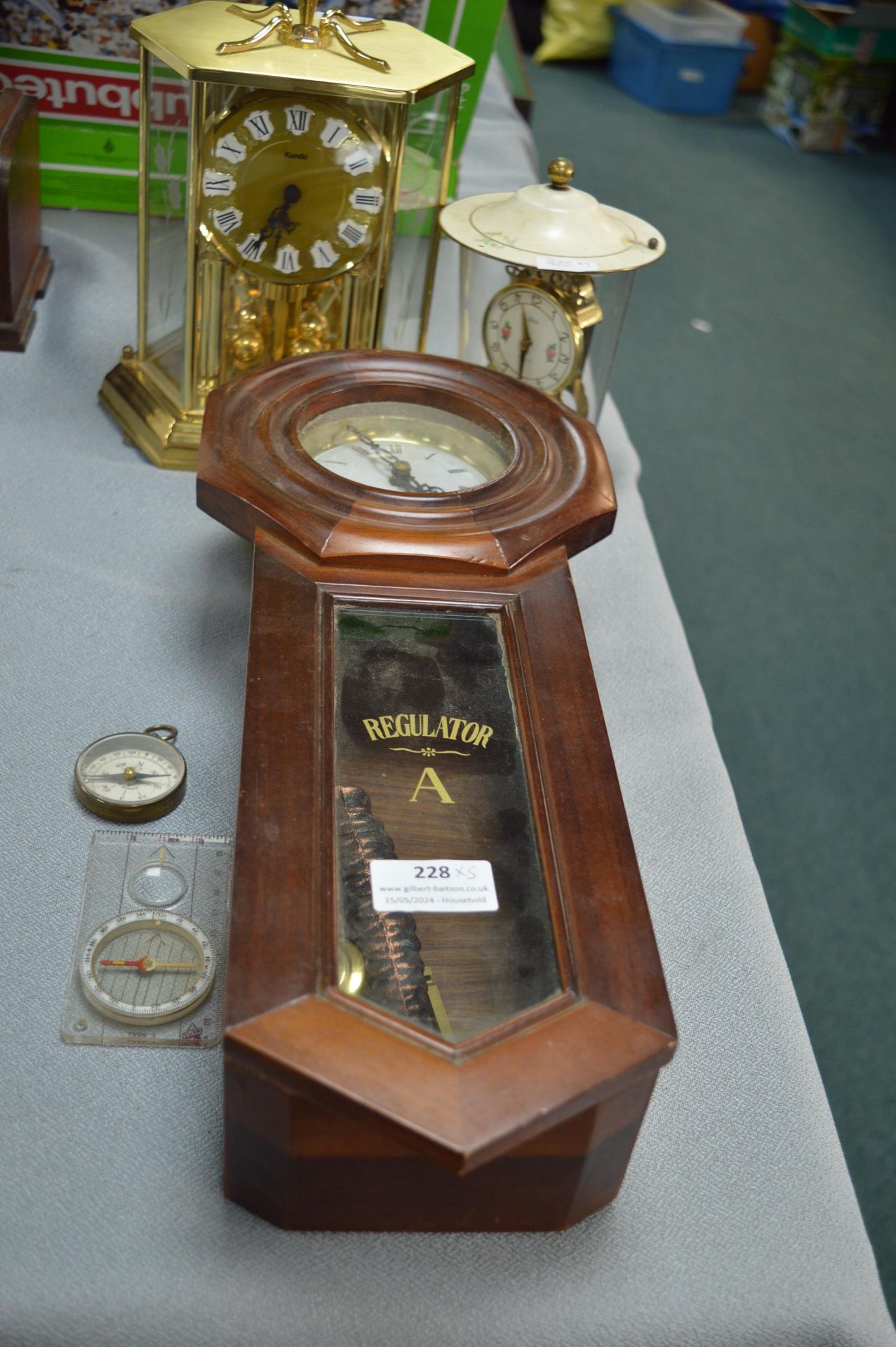 Two Skeleton Clocks, and a Regulator Wall Clock