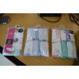 Three Packs of Girl's Briefs (assorted sizes)