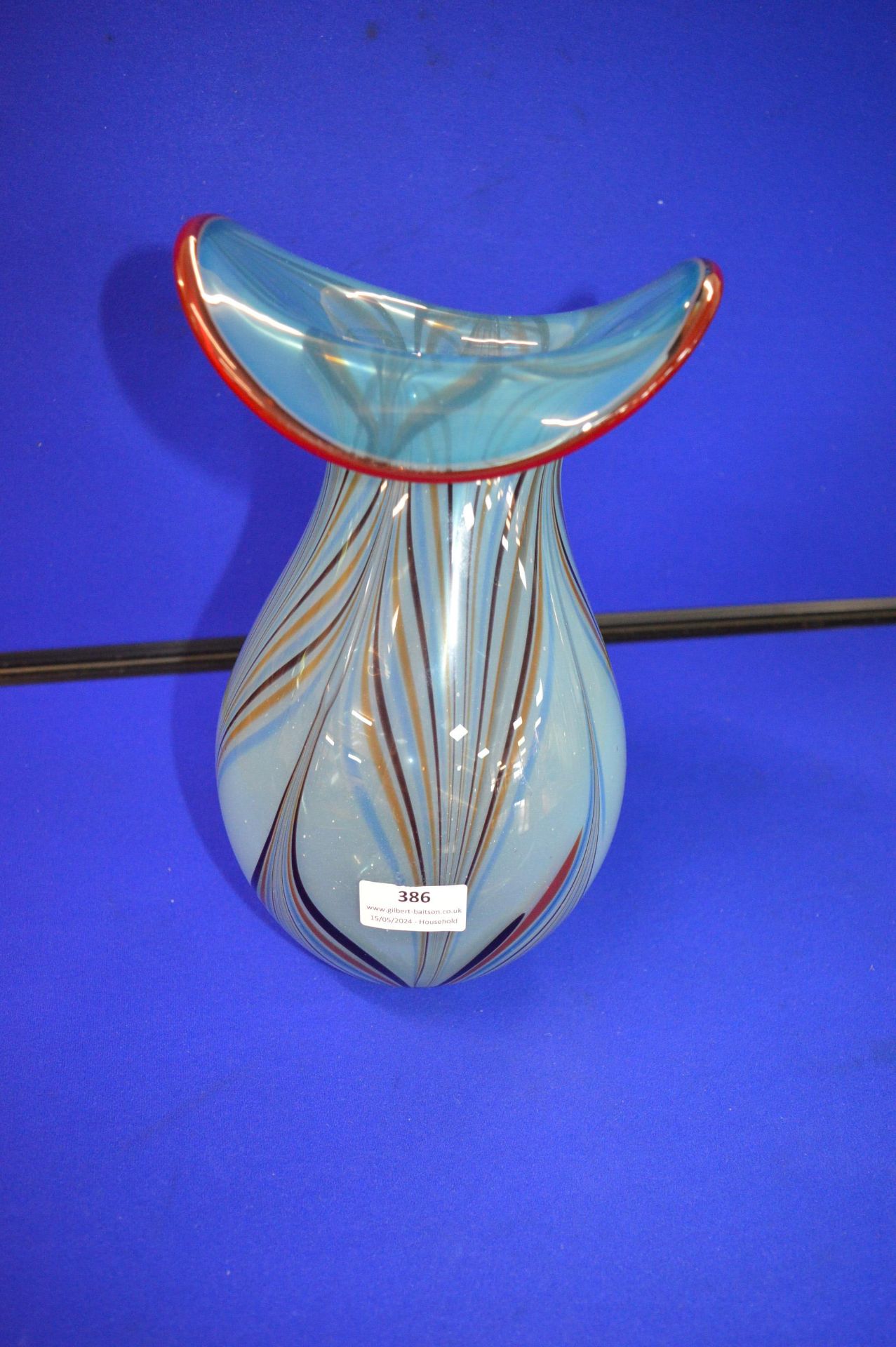 Multicoloured Studio Glass Vase