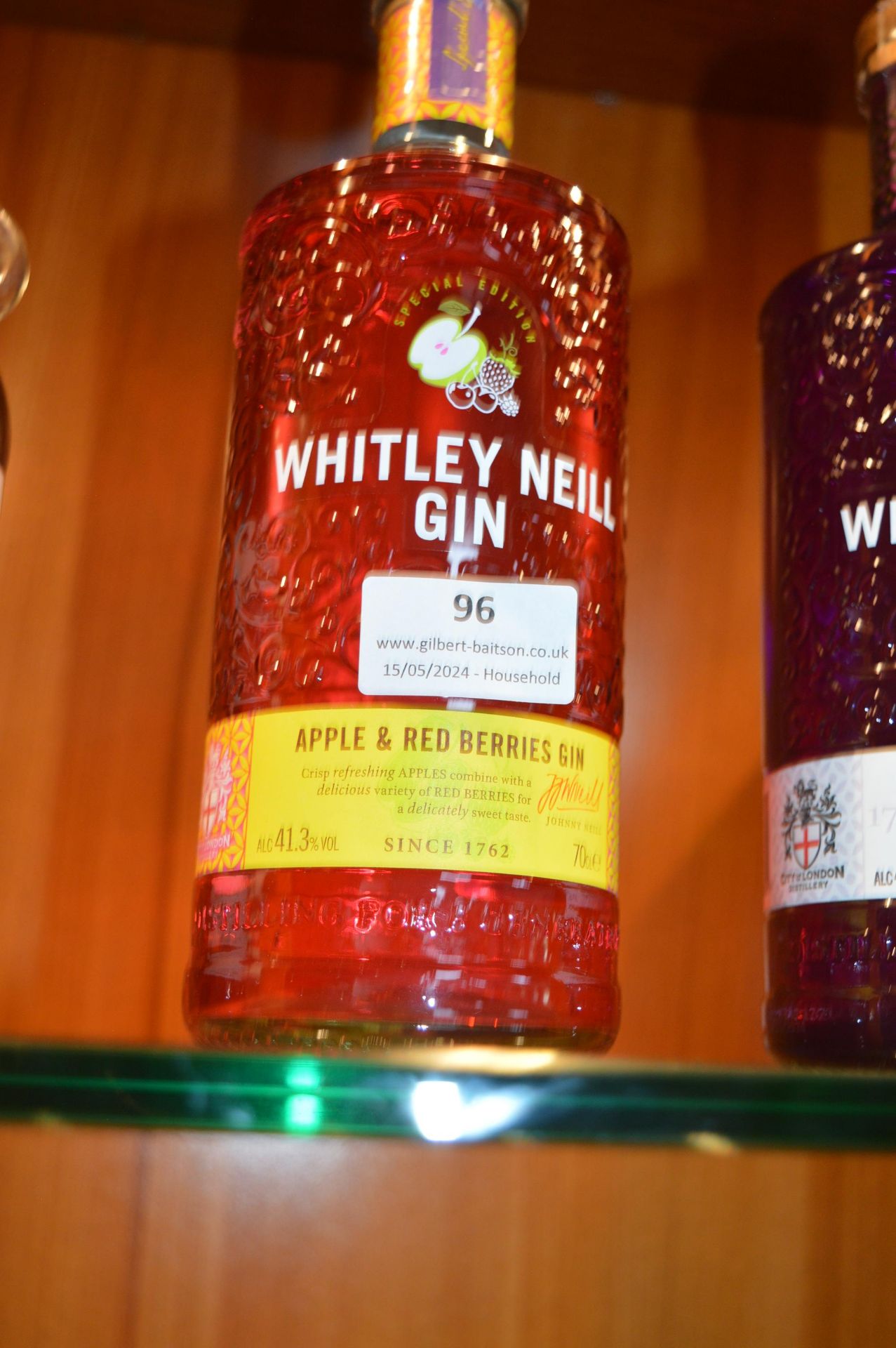 Whitley Nell Apple & Red Berry Gin 70cl