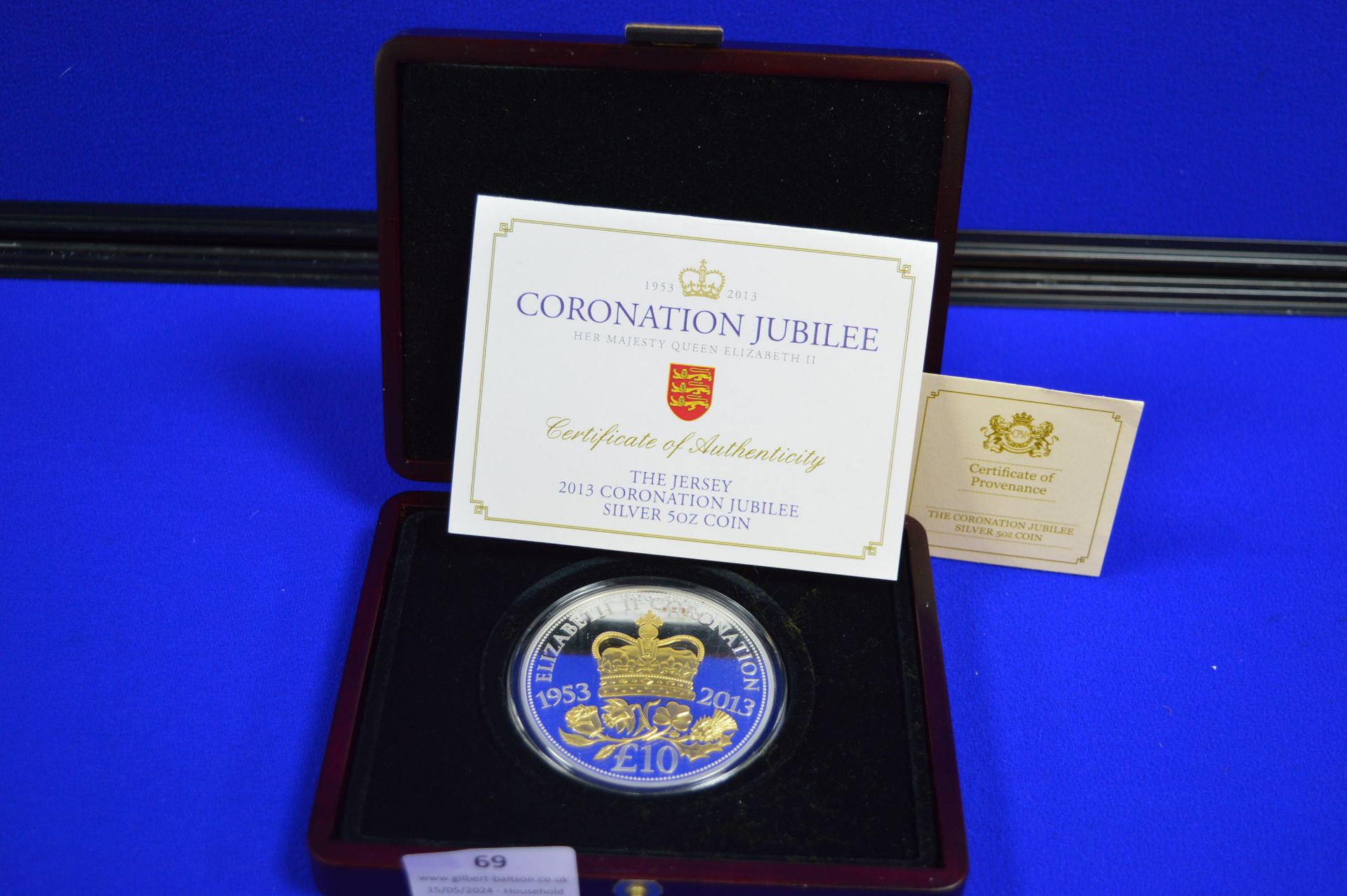 2013 Coronation 5oz Silver £10 Coin