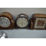 Three 1930's Mantel Clocks