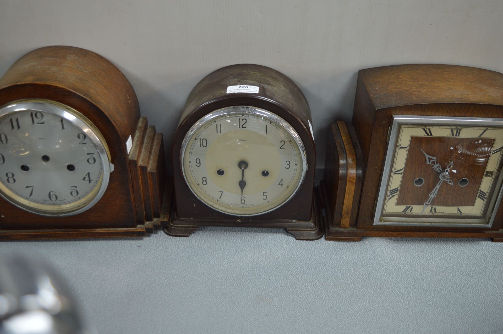 Three 1930's Mantel Clocks