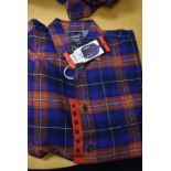 *Grayers Heritage Flannels Checked Shirt in Terracotta/Blue Size: M