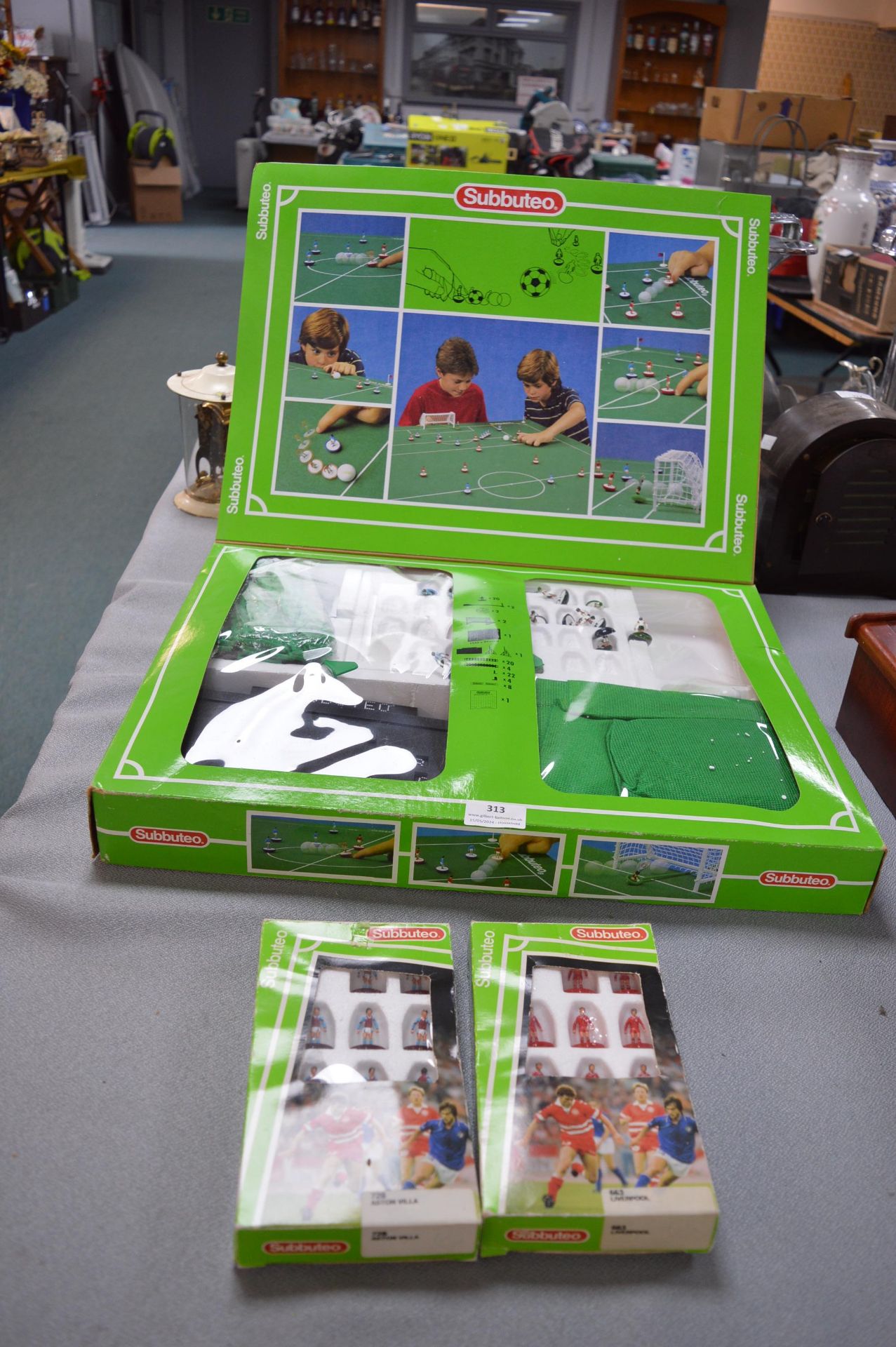 Boxed Subbuteo Set and Two Packs of Teams