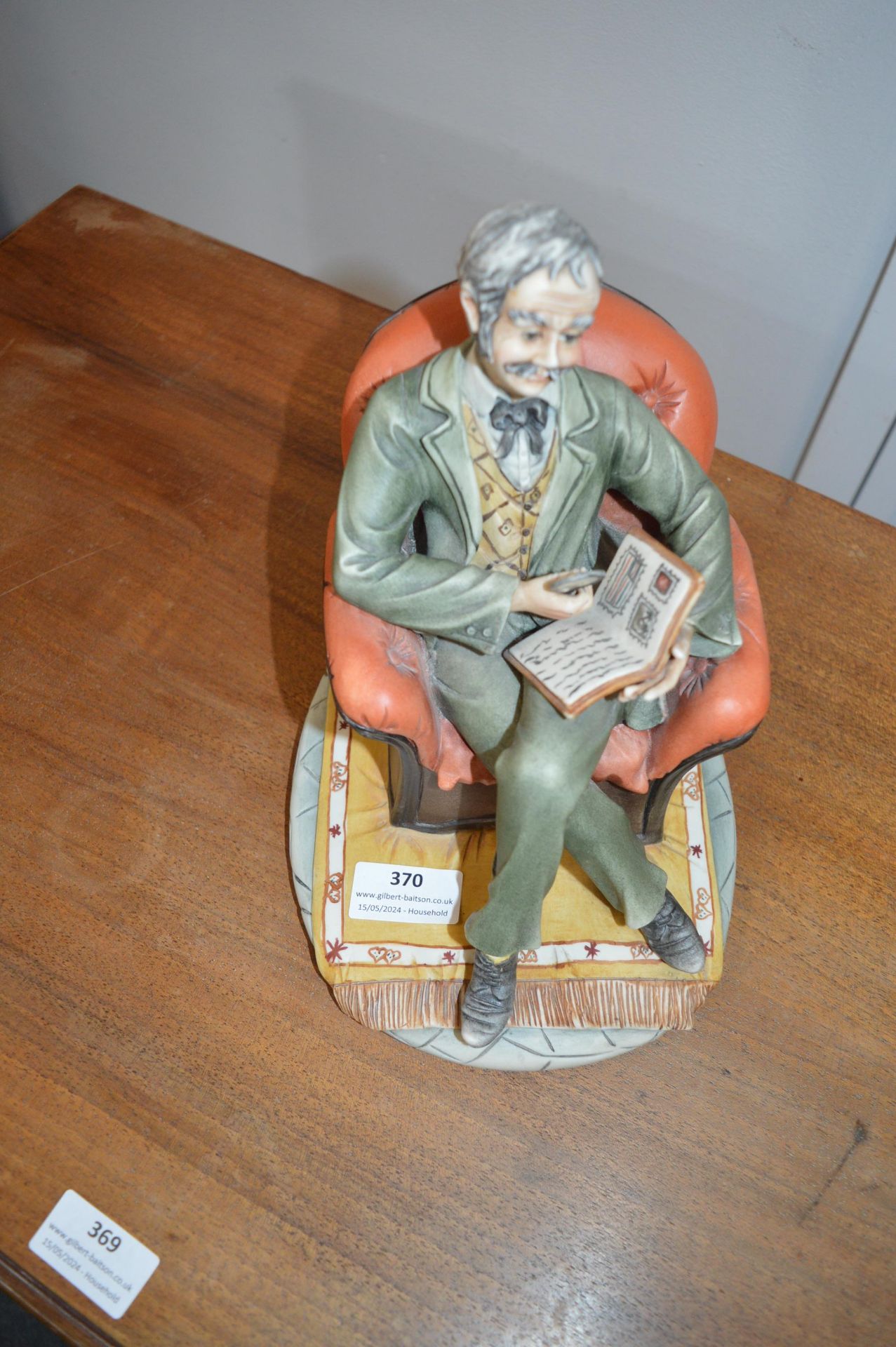 Capodimonte Figure of a Chap Reading