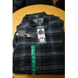 *Grayers Heritage Flannels Checked Shirt in Blue & Green Size: XL