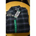 *Grayers Heritage Flannels Checked Shirt in Blue & Green Size: XL