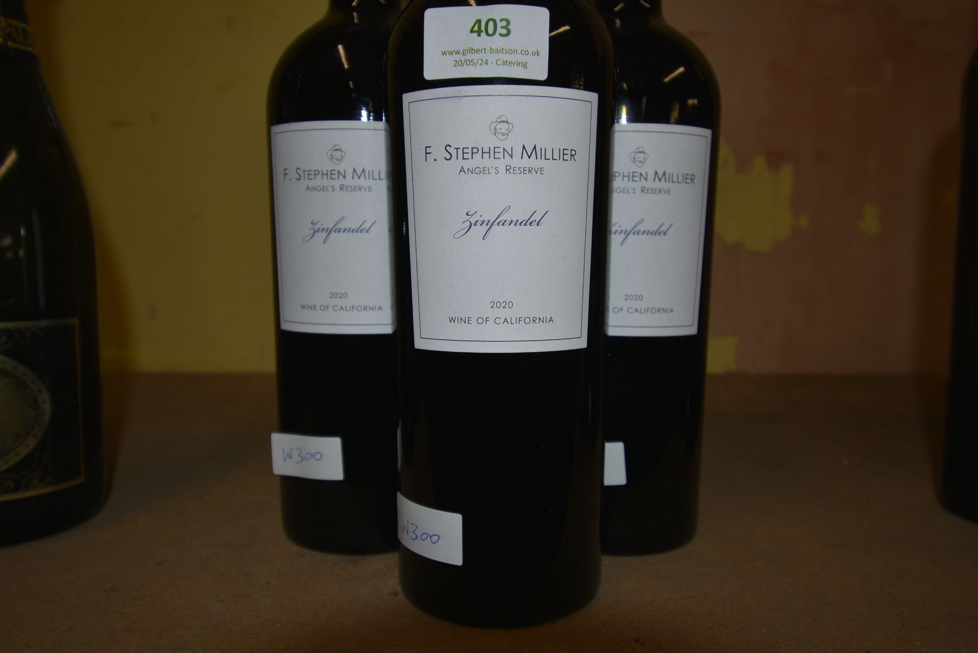 Three Bottles of F. Stephen Miller Red Wine