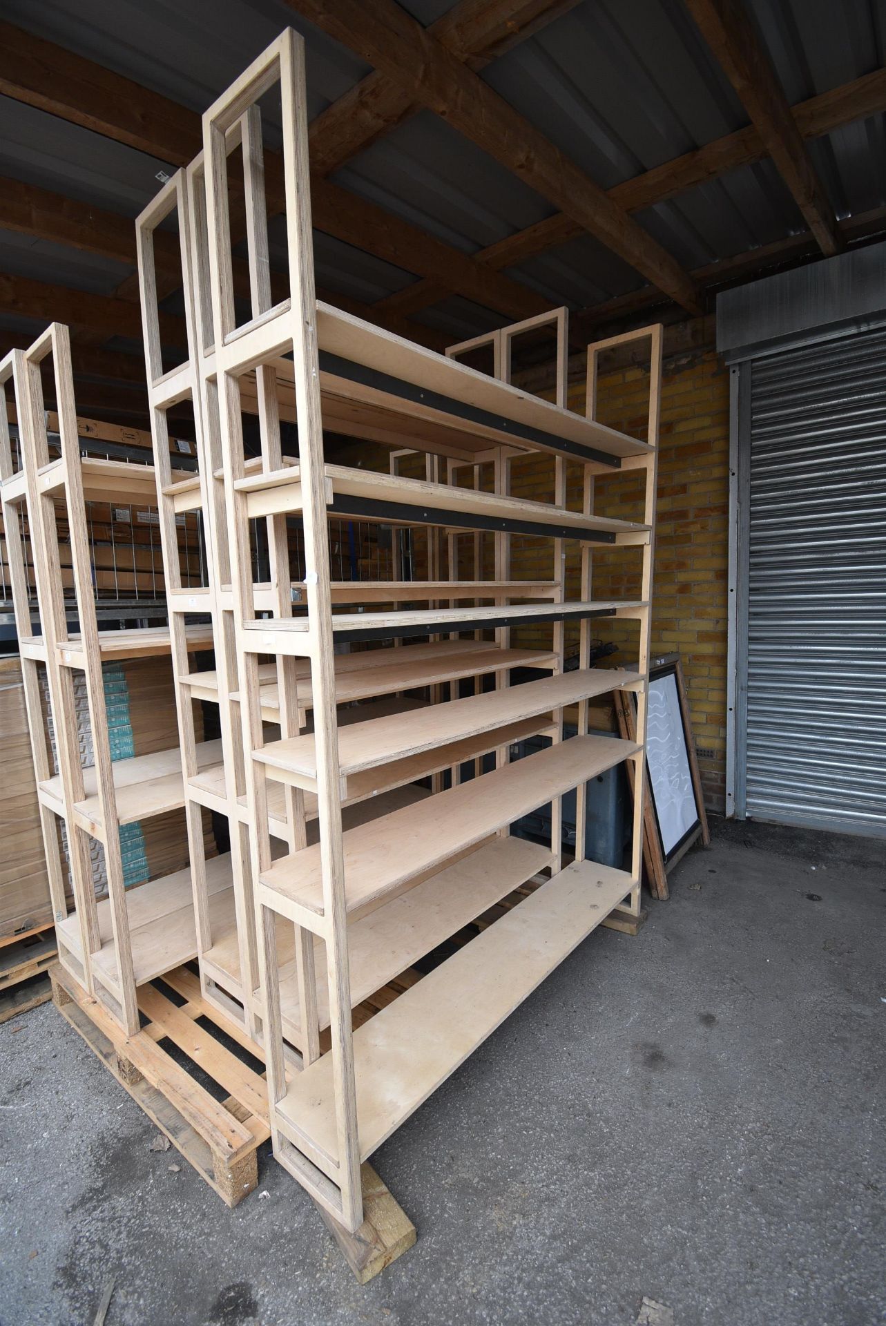 *Set of Six Tier Shelving 165x30cm x 240cm high