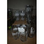 ~24 Dunbar Pint and Half Pint Glasses