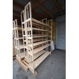 *Set of Six Tier Shelving 135x30cm x 240cm high