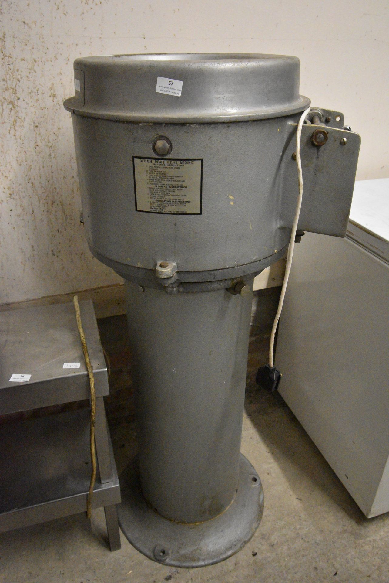 Metcalf Potato Peeling Machine