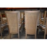 120x70cm Rectangular Twin Pedestal Table with Four Chairs