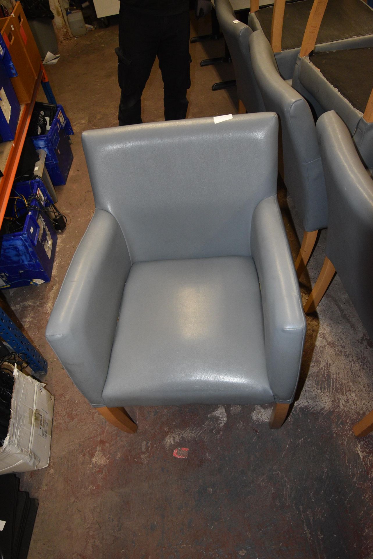 *Four Grey Leatherette Chairs - Image 2 of 4