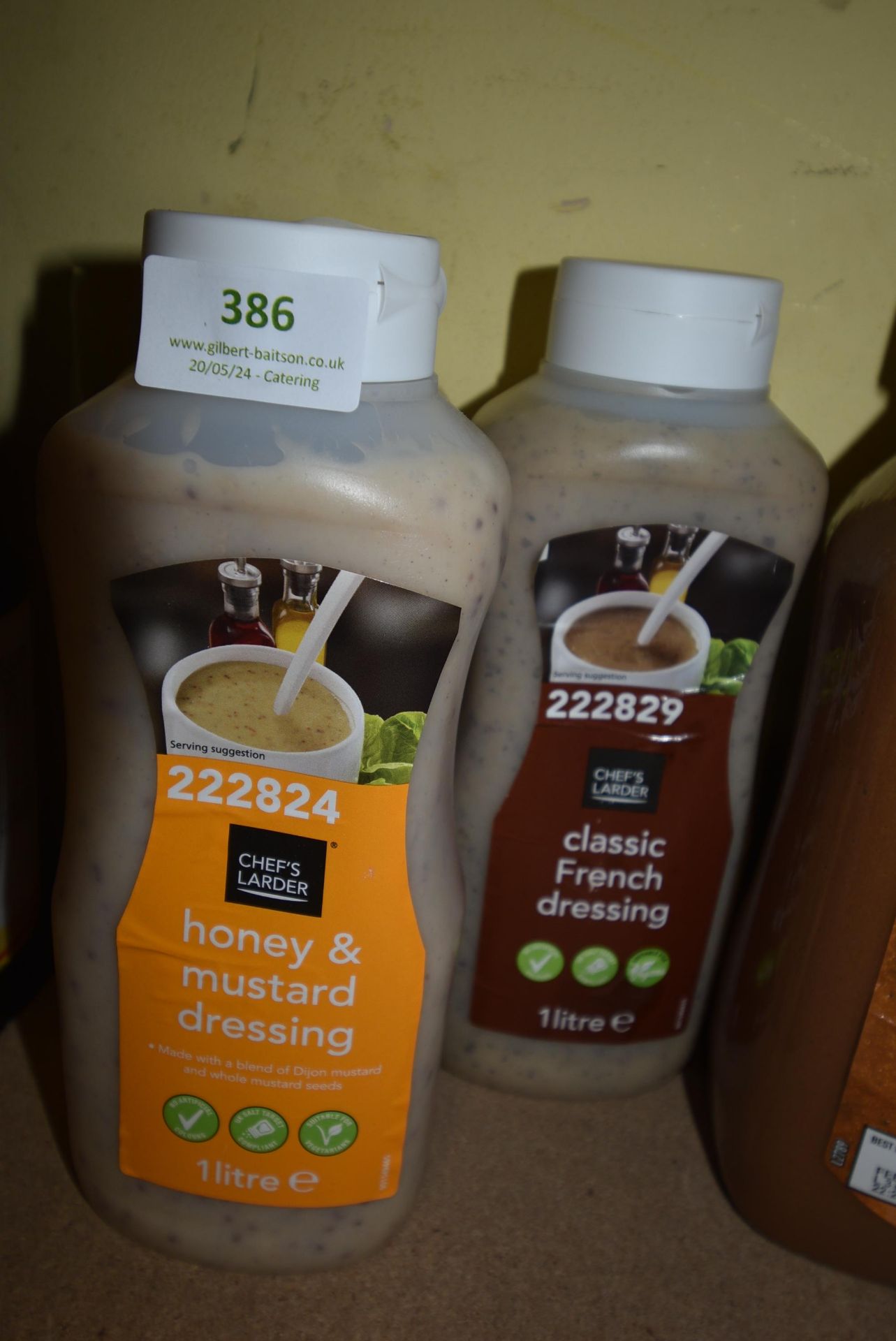 2x 1L of Honey & Mustard Dressing, and 1x 1L of Classic French Dressing - Image 2 of 2