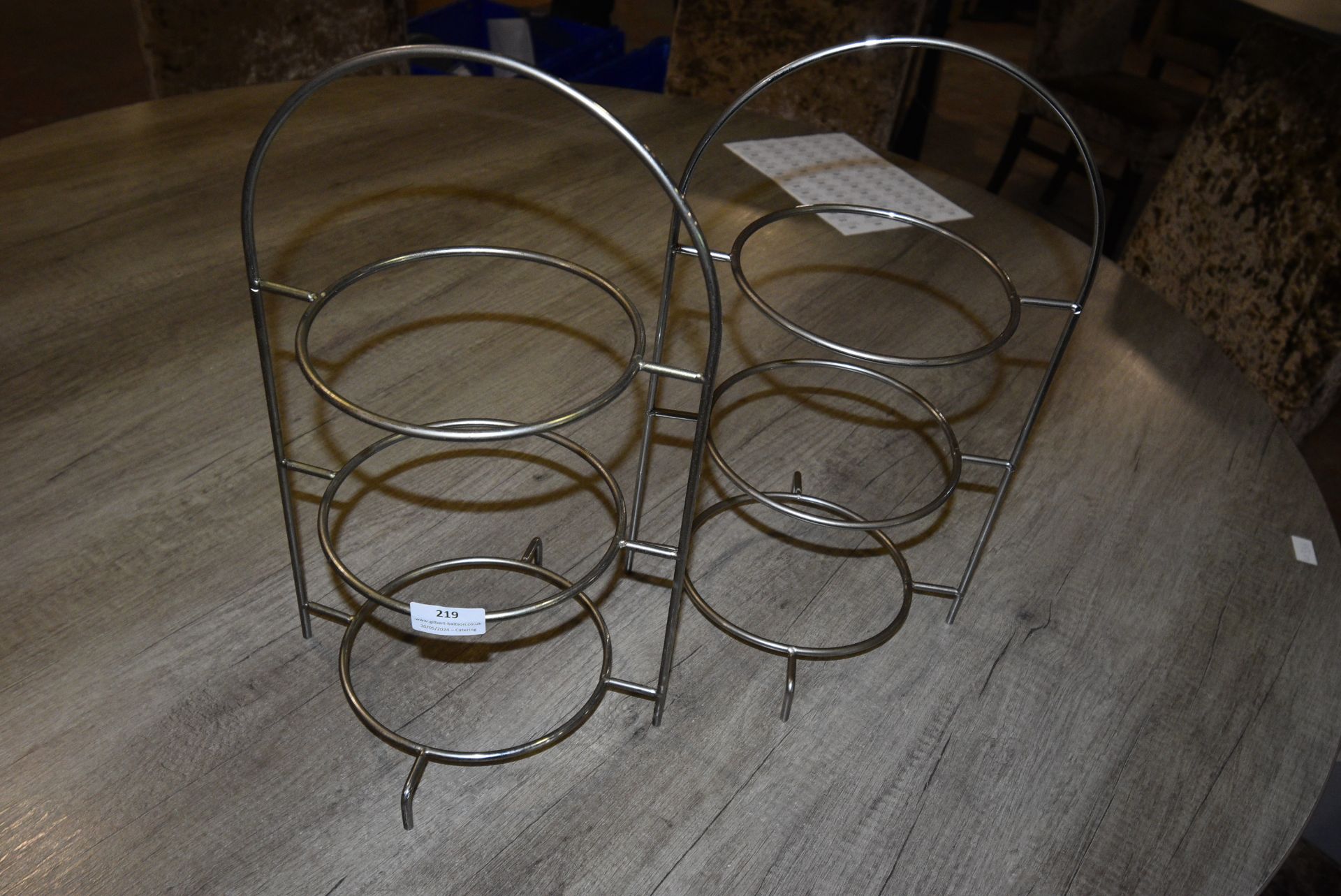 Two Cake Plate Stands