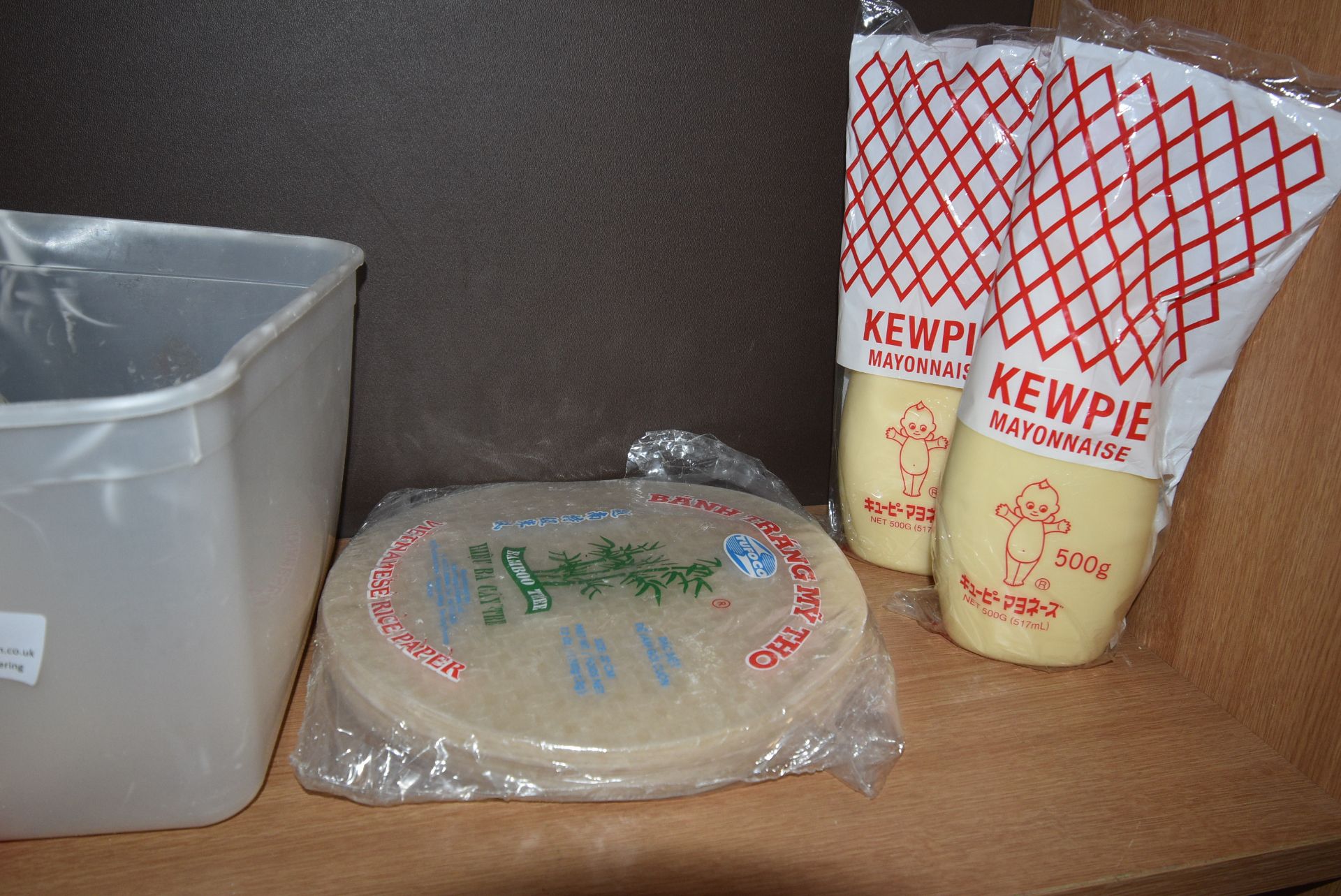Contents of Shelf to Include Black Cherry Topping, Self Raising Flower, Mayonnaise, etc. - Image 3 of 3