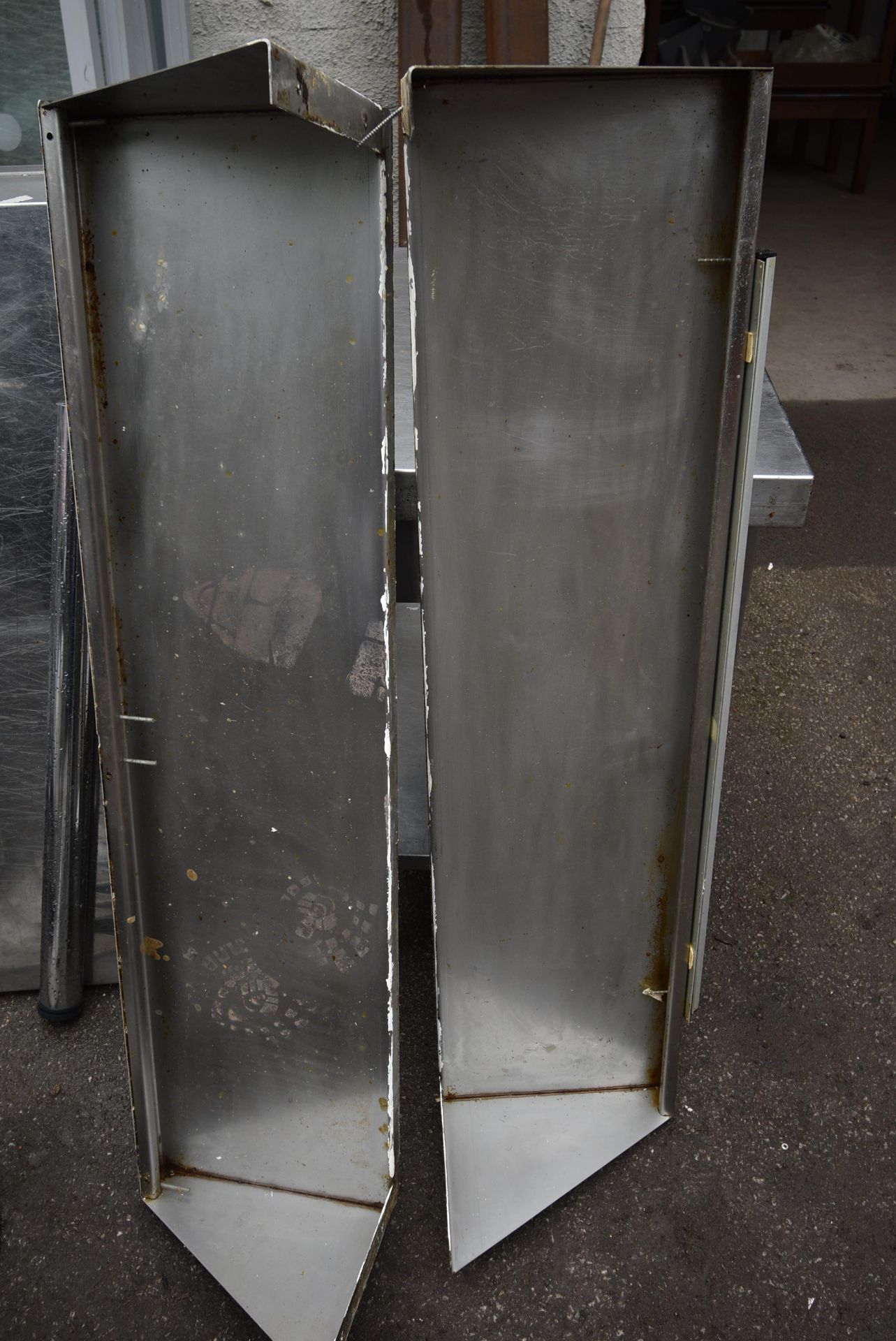 Two Vogue Stainless Steel Shelves ~4ft high - Image 2 of 2