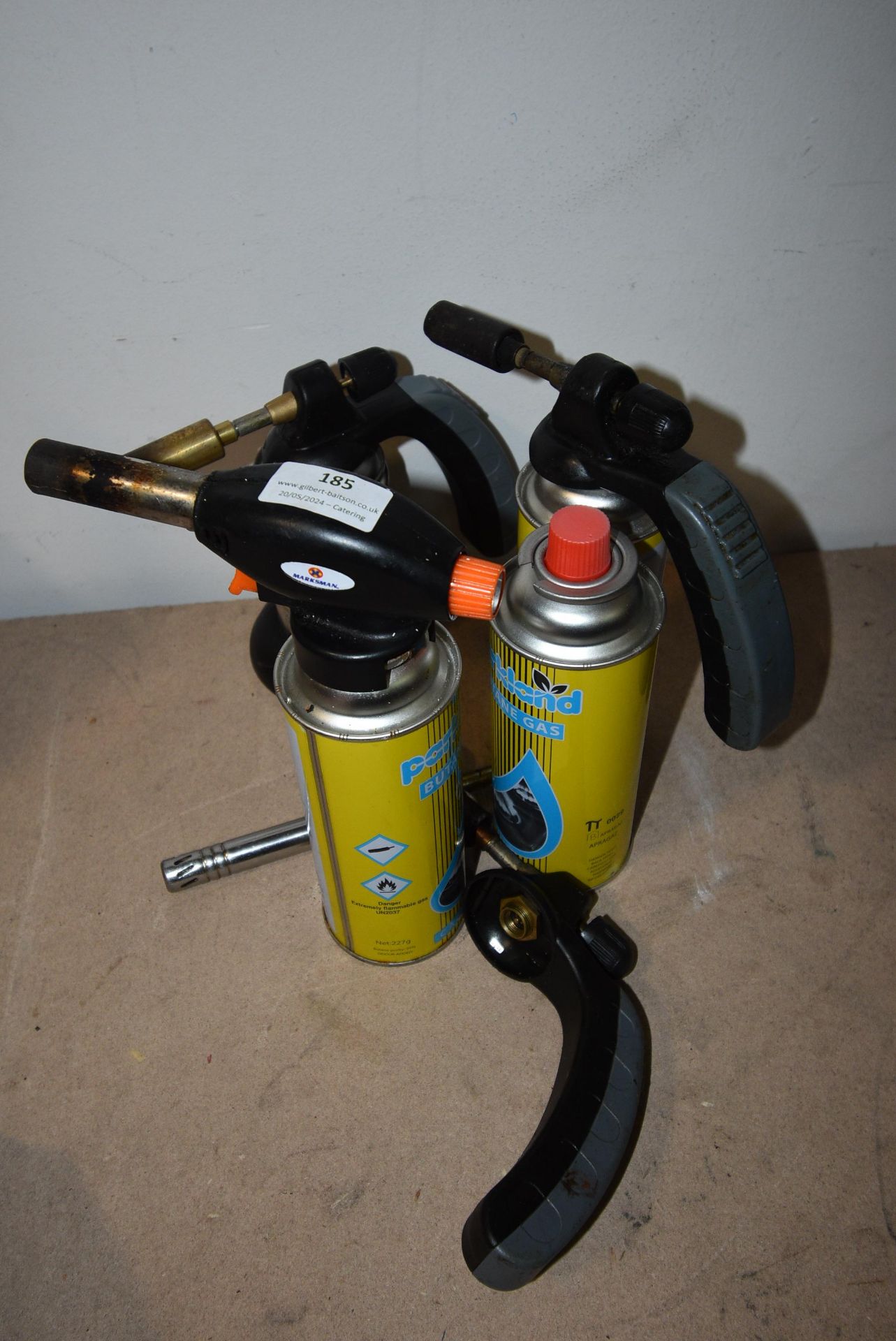 Four Butane Gas Torches