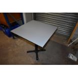 *70cm Square Single Pedestal Table