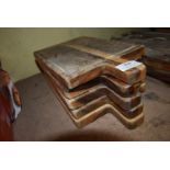Five Wooden Serving Trays