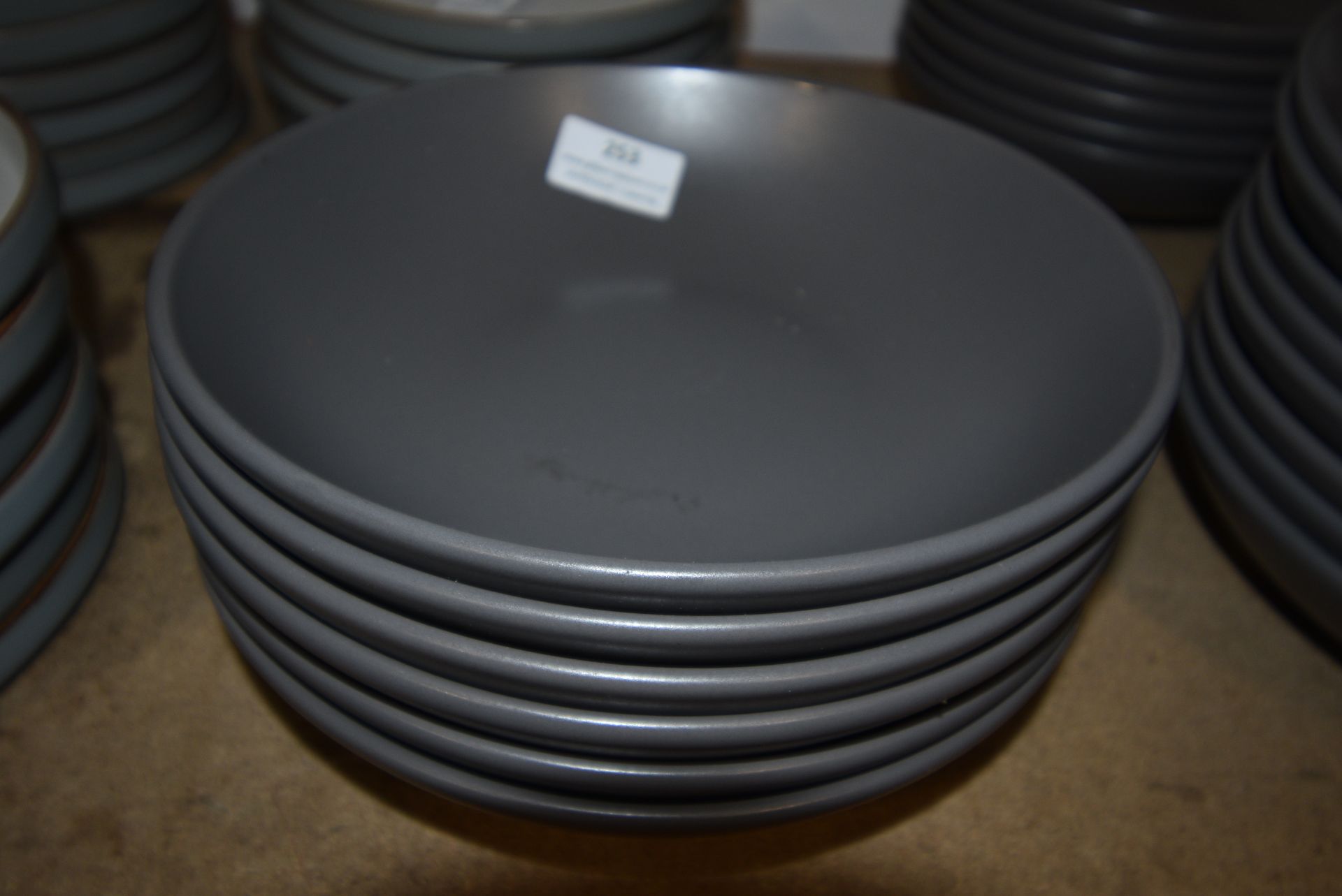 Six Grey Bowls