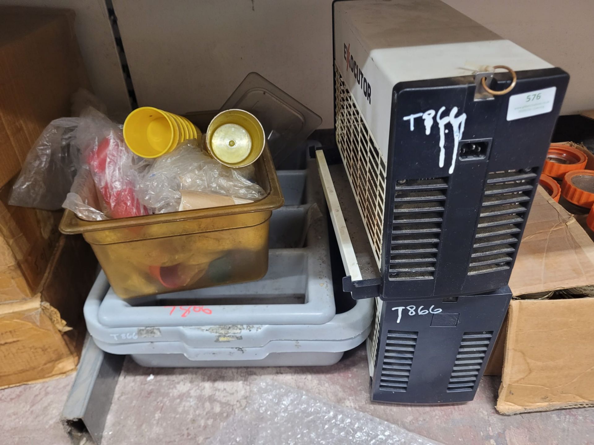 *Mixed Lot Including Plastic Cups, Cutlery Containers, Fly Zapper, etc.