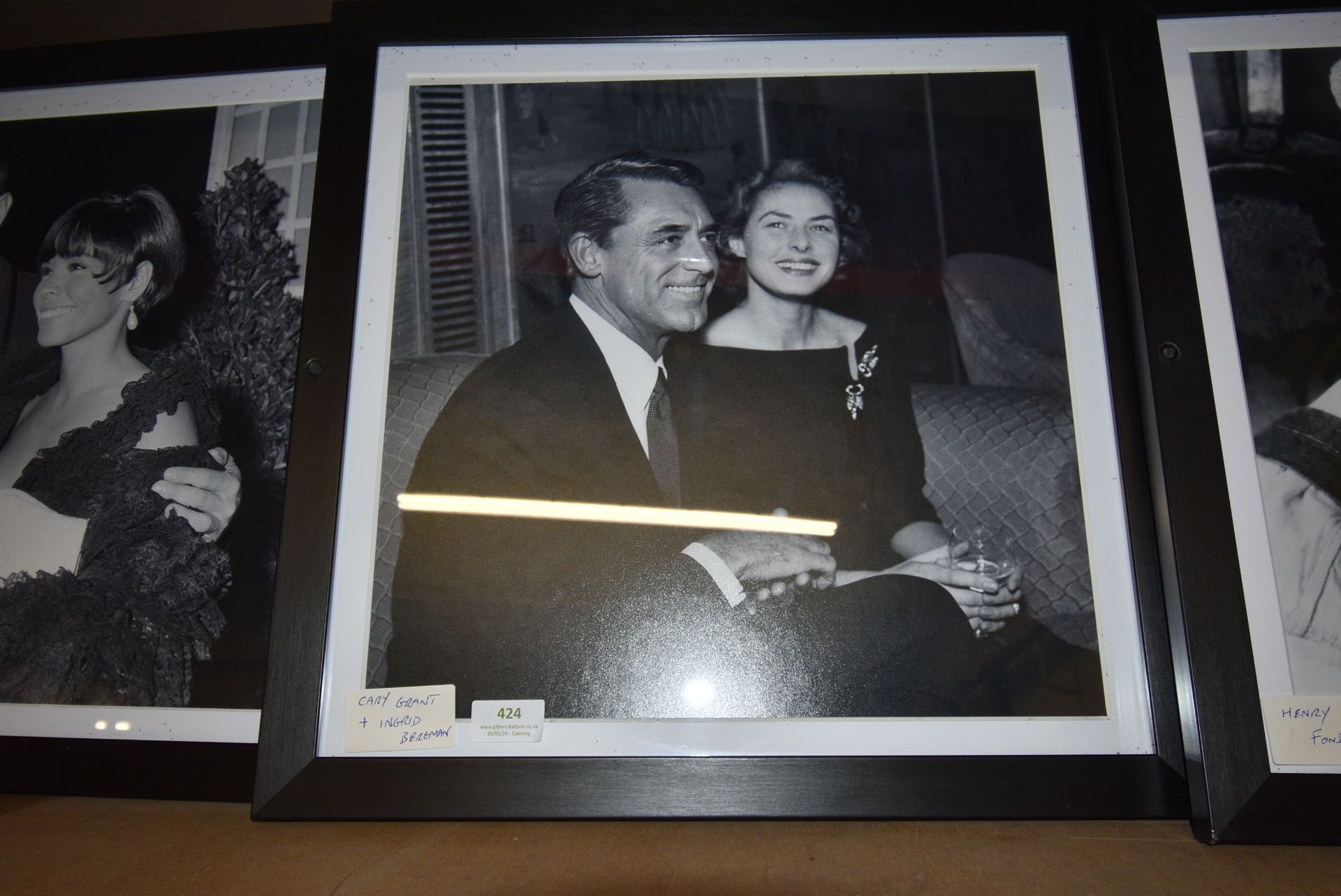 Cary Grant + Ingrid Bergman Framed Photo