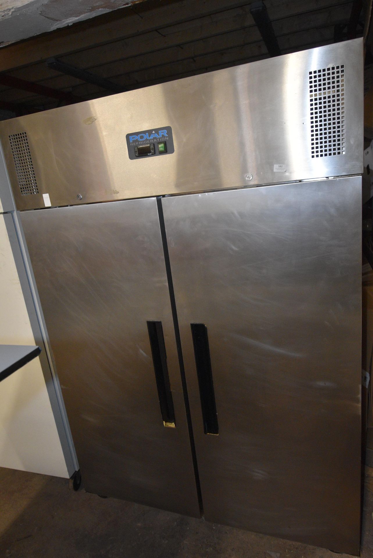 Polar G594-02 Upright Double Door Refrigerator