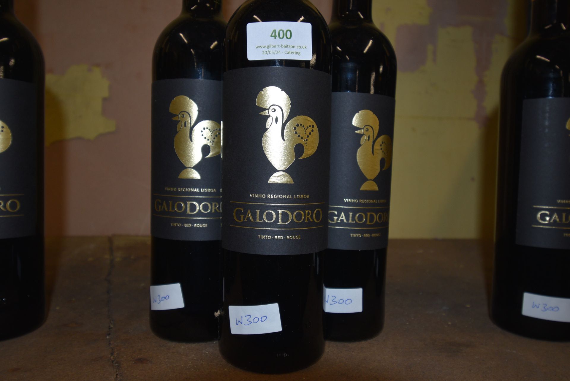 Three Bottles of Galo Doro Red Wine