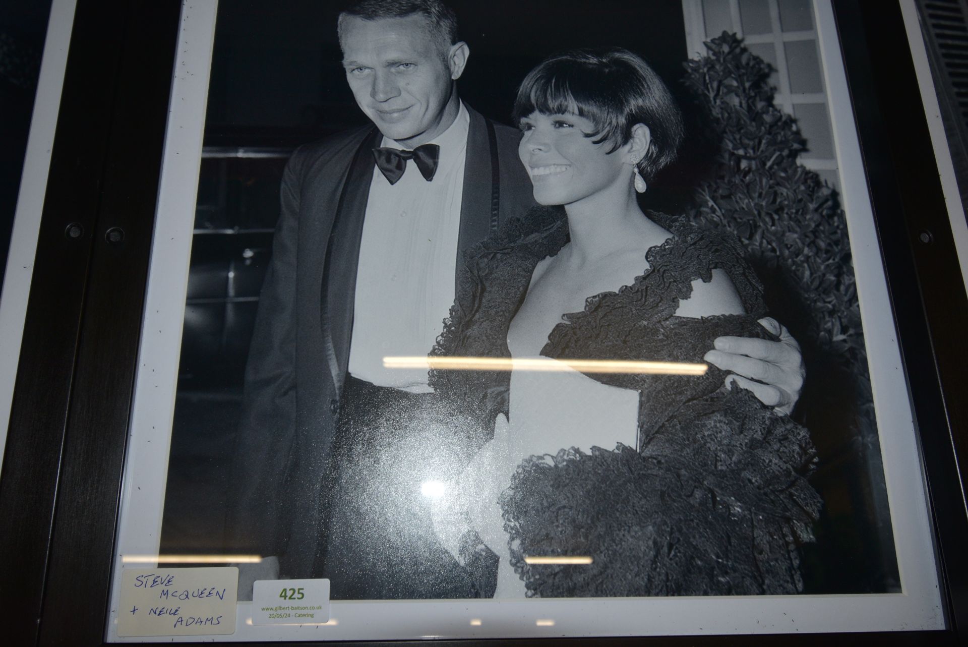 Steve McQueen & Neile Adams Framed Photo