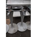 Two Grey Table Pedestal