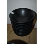 Twelve Black Bowls