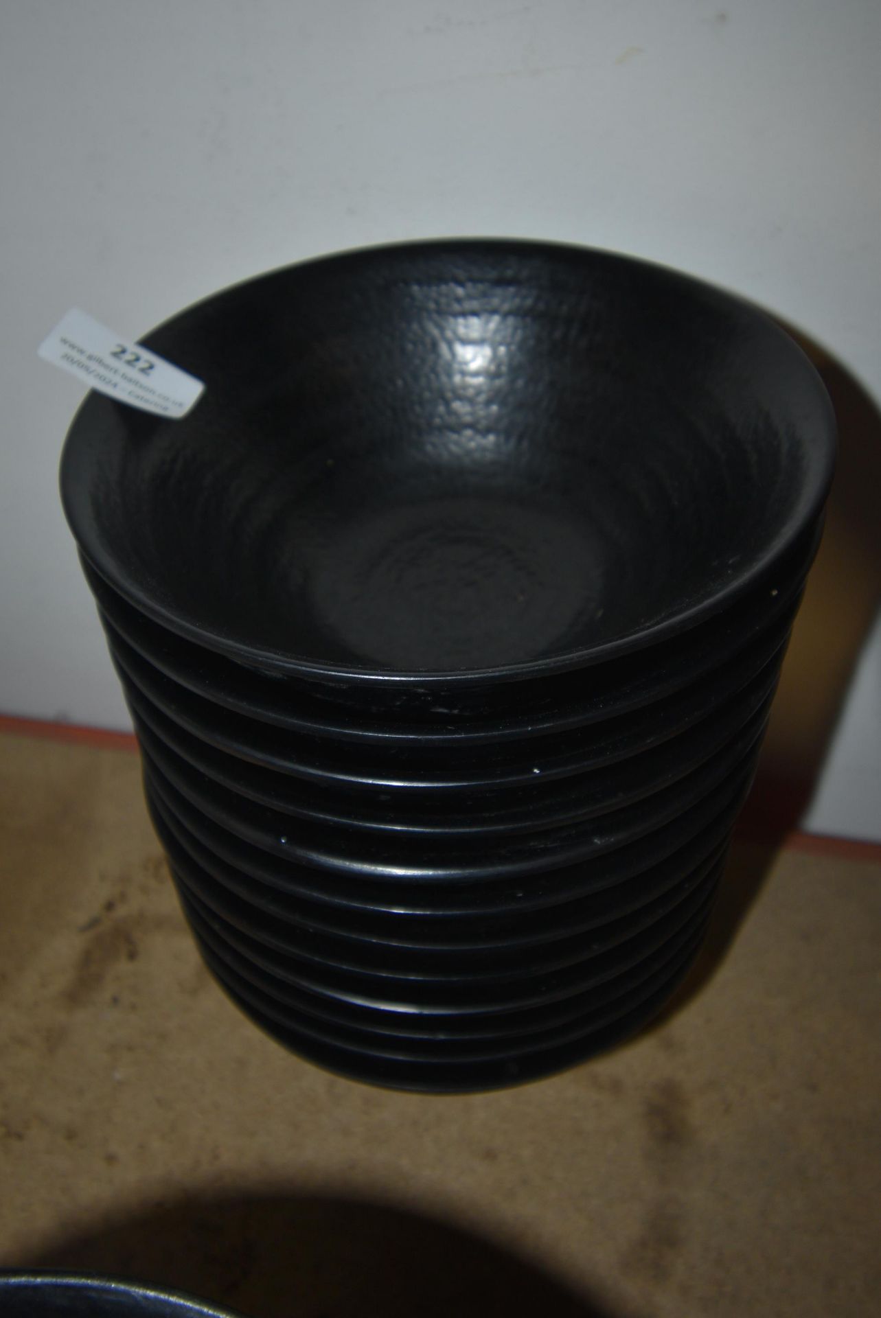 Twelve Black Bowls