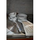 Quantity of Assorted White Platters
