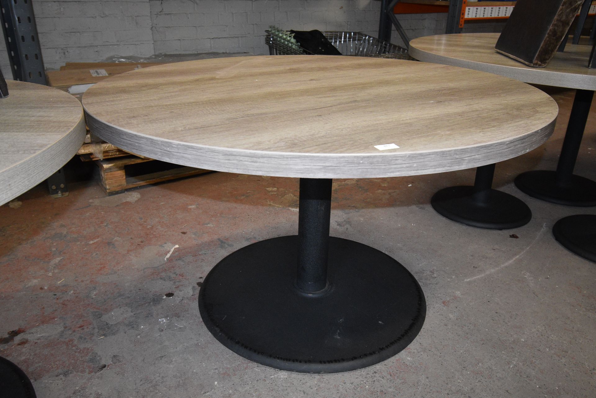 120cm Circular Single Pedestal Table with Four Assorted Chairs