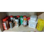 Contents of Shelf to Include Paprika, Sesame Seeds, Oregano, etc.