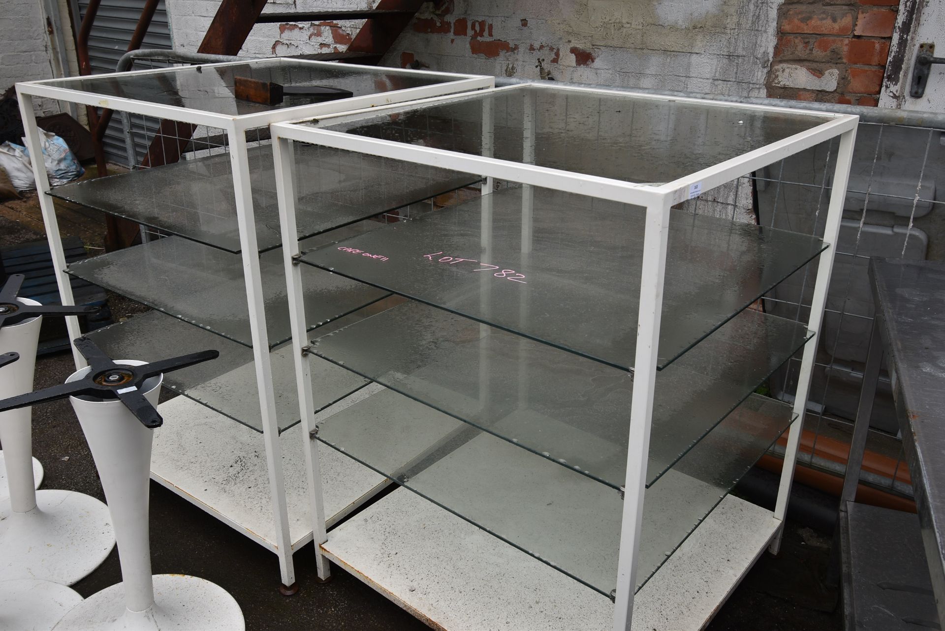 *Two Four Tier Glass Display Units